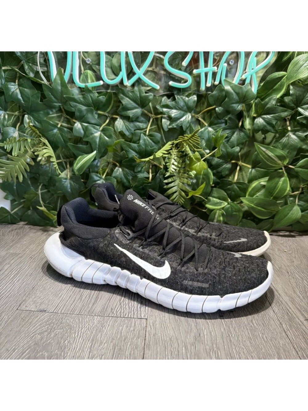 Nike Free RN 5.0 Next Nature Men's Sz 11.5 Black White Running Shoes